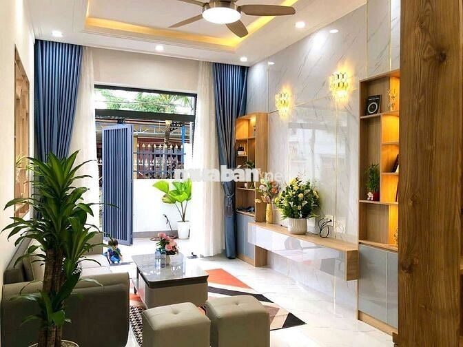 Nhà full nội thất Phú Lợi hẻm 288 HVL 3pn, sân oto 12tr