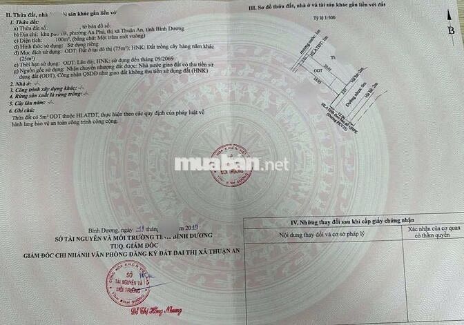 Bán Gấp Lô Đất 100m2 Ngang 5m Mặt Tiền Ngay Chợ Phú An Phường An Phú
