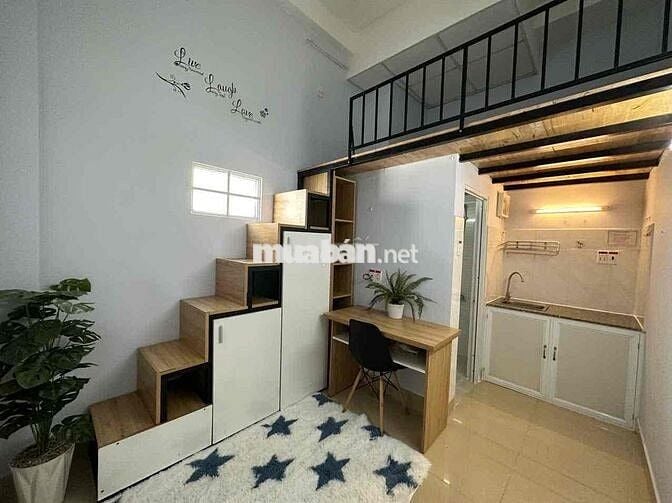 PHÒNG GÁC FULL NỘI THẤT GẦN ETOWN, CHỢ, SÂN BAY, CÁC TRƯỜNG ĐẠI HỌC