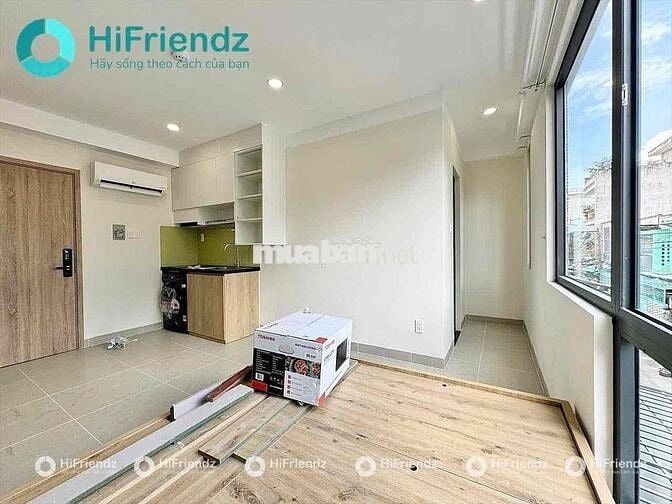 NHÀ MỚI XÂY 100% STUDIO CỬA SỔ LỚN THANG MÁY HẦM XE NGAY CHU VĂN AN