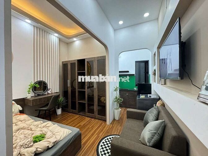 Căn hộ 1pn tách bếp full nội thất mới cao cấp, Gò công Q5