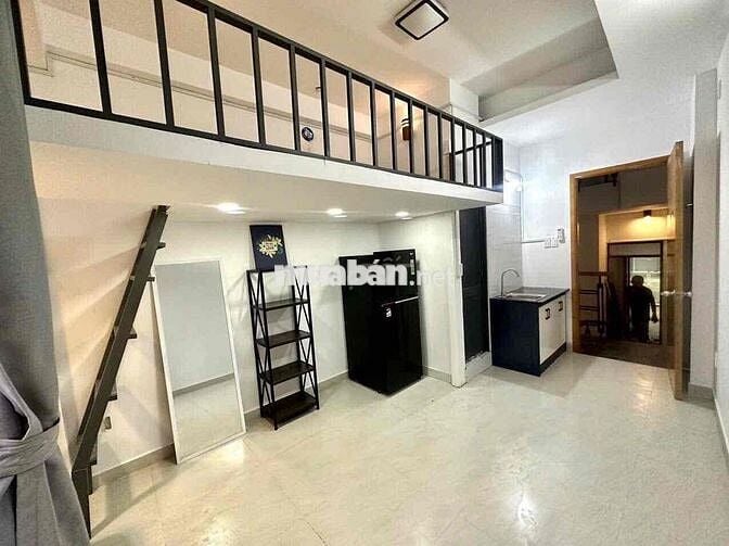 PHÒNG GÁC 28m2 MỚI RA MẮT GẦN ĐẠI HỌC VĂN LANG BAN CÔNG FULL NỘI THẤT