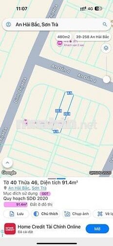 Cặp đất Mặt Tiền An Đồn 4 , sát công viên Hồ Nghinh , cách biển 300m