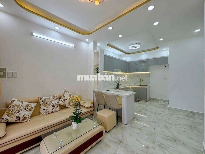 Nhà shr hoàn công Huỳnh Tấn Phát Phú Thuận căn đôi tặng hết nội thất