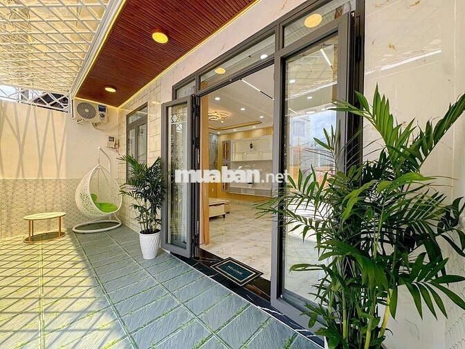 Nhà shr hoàn công Huỳnh Tấn Phát Phú Thuận căn đôi tặng hết nội thất