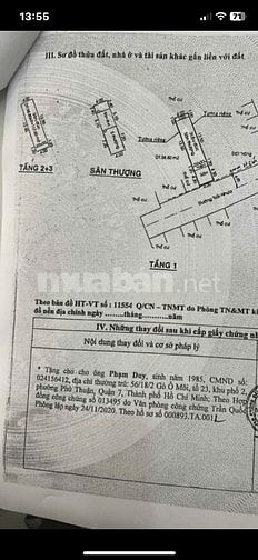 BÁN NHÀ ,hẻm 8m2, đường gò ô môi ,Q7 –dt- 4x20  Đúc trệt 2 lầu + st