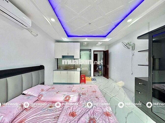 Studio cửa thoáng sổ sát bên Huflit Ba Gia