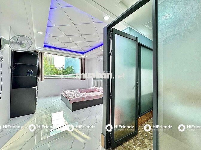 Studio cửa thoáng sổ sát bên Huflit Ba Gia