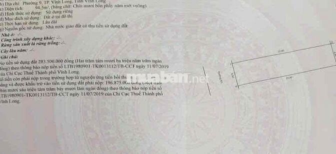 CẶP NỀN SIÊU VIP KHU HC PHƯỜNG LONG CHÂU 9x21