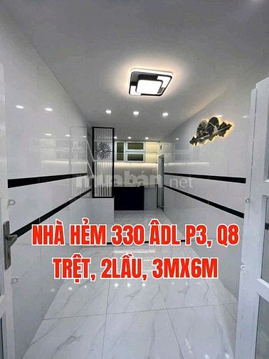 Cần bán gấp nhà mới, tuyệt đẹp, 1trệt, 2 lầu, Hẻm 330 Âu Dương Lân, P3