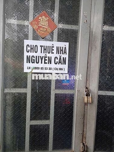 Cho thuê nhà nguyên căn quận Bình Tân như hình, giá rẻ