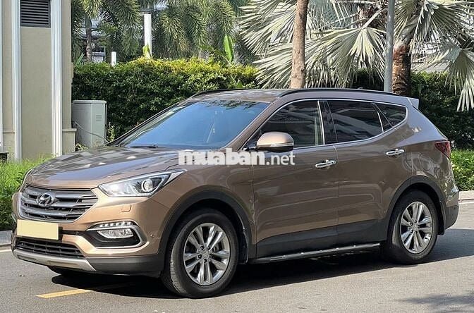 Bán xe Santafe 2.4AT 2017 máy xăng zin