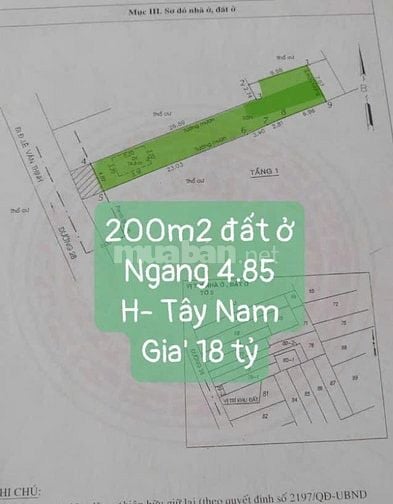 Bán đất Quận 2 cũ nhánh đường ô tô thông thoáng . 