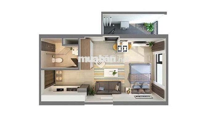 Bán căn studio 35m2 full nội thất , tòa masteri. giá từ 3,5 tỷ bao phí