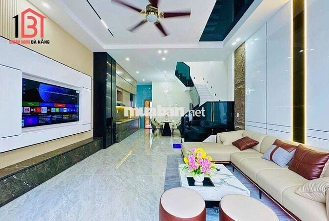 🔴🆘 Nhà Quận Cẩm Lệ 🆘 2 tầng hiện đại, kiệt ô tô đường Tôn Đản