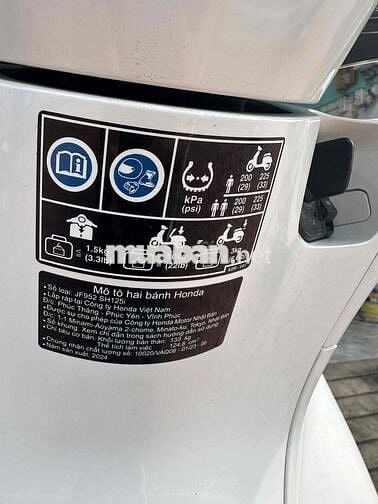 SH 125cbs đời 2024 biển 69 khoá Smartkey