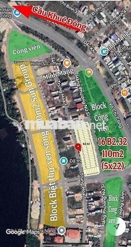 Bán 110m2 đất Trung Hoà 1 sát cầu Khuê Đông gần biệt thự ven sông NHS