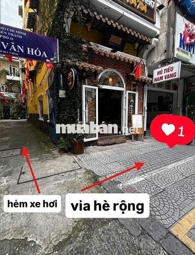 Chính chủ cho thuê mặt bằng Q1 tầng trệt số 28+30 phố Phó Đức Chính