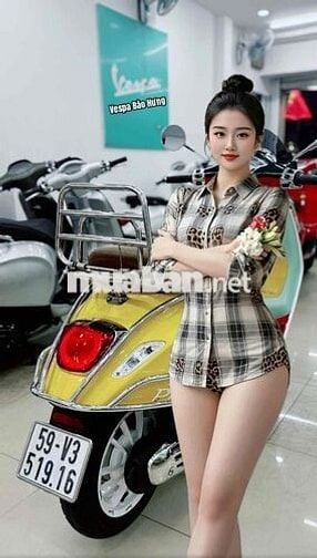 Vespa siêu cọp 3.600km tặng Full phụ kiện hãng