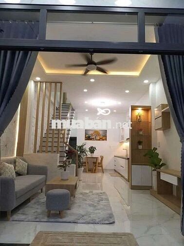 10tr Nhà 1T1L Phú Hòa mặt nhựa 5m sân oto 3pn full nội thất