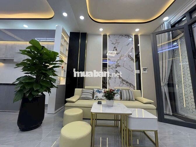 NHÀ MỚI XÂY 80M2 CÓ NỘI THẤT HẺM 2855HUỲNH TẤN PHÁT GẦN PHÀ BÌNH KHÁNH