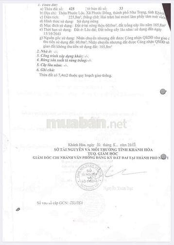 Đất Thổ Cư Hoàng Minh Thảo Phước Đồng Nha Trang