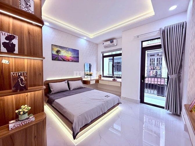 Bán nhà đường Bạch Đằng phường 1 Bình Thạnh giá 3tỷ350 TL nhà nở hậu 