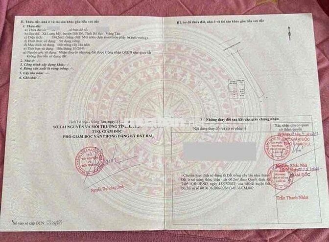 Cần Tiền Bán Gấp Đất Mặt Tiền Ngay Thị Trấn Gần Biển