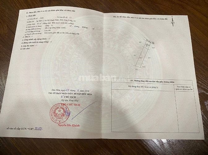 CHÍNH CHỦ CẦN BÁN 158M2 THỔ CƯ, ĐẤT GẦN CHỢ, GẦN BỆNH VIỆN, GẦN ỦY BAN