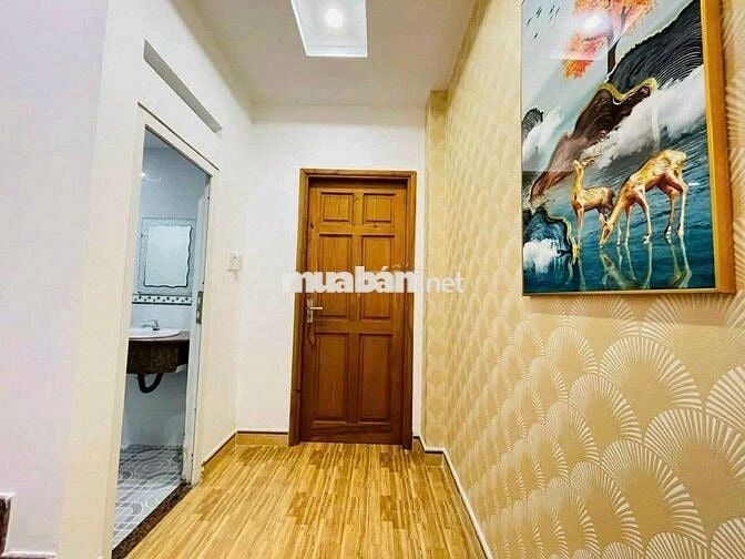 NHÀ ĐẸP MỚI HẺM 1SẸC GẦN CẦU PHÚ LONG, DT 5*13, TRỆT LỬNG, 2 LẦU, 4PN