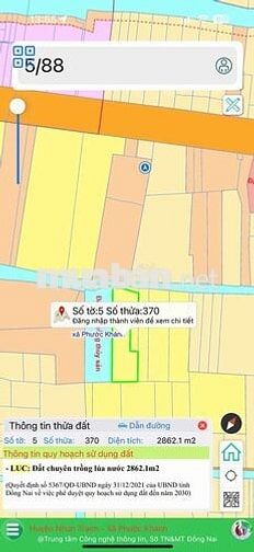 Bán 2 miếng đất mặt đường Phạm Thái Bường, Phước Khánh, Nhơn Trạch, ĐN