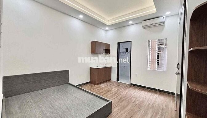CHDV full nội thất studio ban công, cửa sổ cực thoáng ngay Etown TB