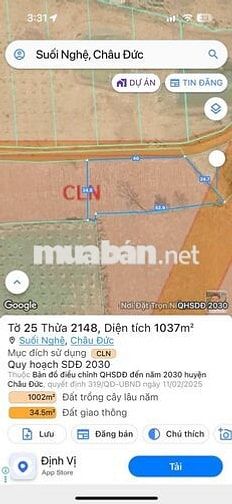 Đất đẹp Xã Ngãi Giao TPHCM (Suối Nghệ cũ)