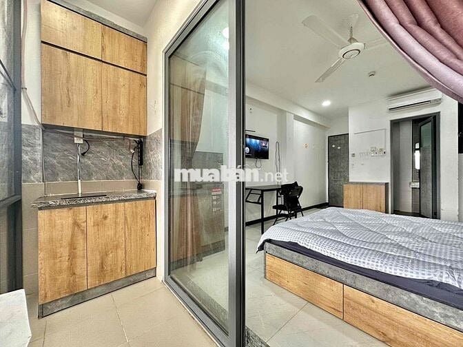 Cho Thuê Căn Hộ 1 Phòng Ngủ Bancol Tách Bếp Tiện Di Chuyển Các Trường
