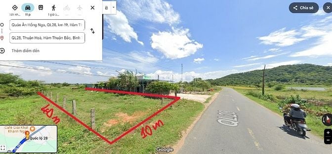 Cho thuê mặt bằng kinh doanh mặt tiền Quốc Lộ 28, diện tích lớn: 1.800