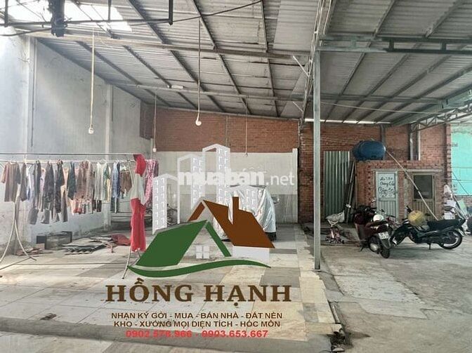 KHO XƯỞNG CHO THUÊ 300 M2 – NGUYỄN THỊ THỬ - XTS - GIÁ 14 TRIỆU/ THÁNG