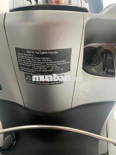 PCX 125 màu xám mờ,ĐK 2017 khoá Smartkey,BSTP.