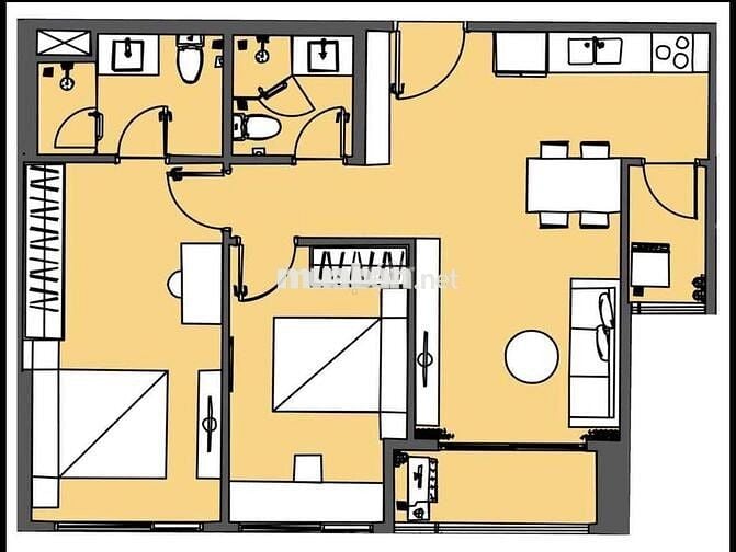 Căn hộ 2PN Masteri mặt sông Hàn vĩnh viễn - Sở hữu lâu dài