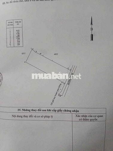 không có lô thứ 2 bán đất dt 400 m ngang 11 m giá 16,2 tr / m