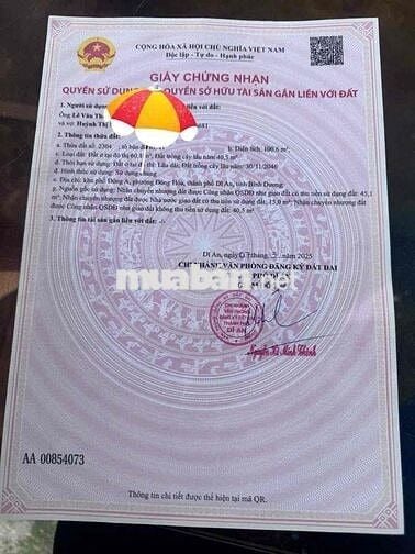 chính chủ bán lô đất mặt tiền đường cách siêu thị go 500m,thương lượng