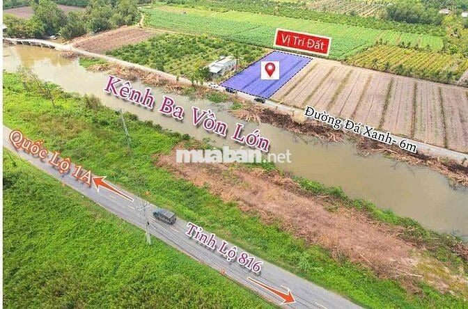 Hàng đầu tư F0 - Đất vườn MT nhựa ĐT.816 giá chỉ 8xxtr/lô