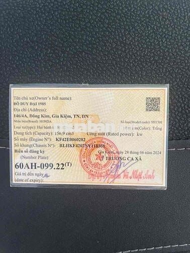 Sh 2024. chính chủ. trùm mền. mới đi 10000km