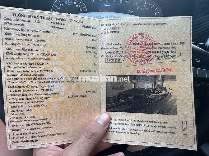 VinFast Lux A2.0 2022 A2.0 Tiêu chuẩn - 36500 km