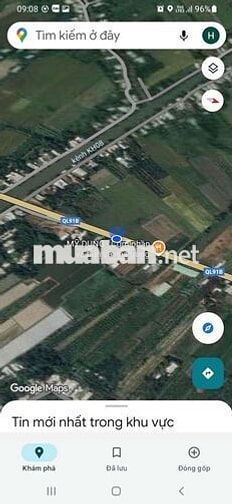 Bán 100 công Mặt Tiền ql91b -DT: 200x500m có 450m2 thổ có bán lẻ