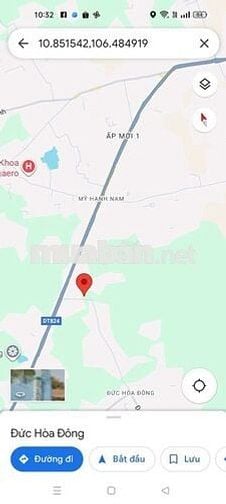 Bán đất có nhà cấp 4,hẻm xe tải đường ĐT824,DT: 15 x 41 (CN: 611m2)