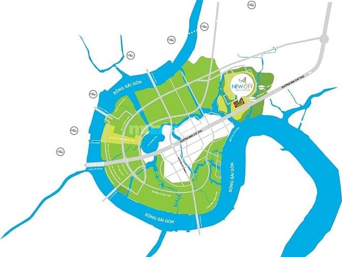 Bán Căn hộ tại New City Thủ Thiêm tầng trung tháp Hawaii 3PN 105m2