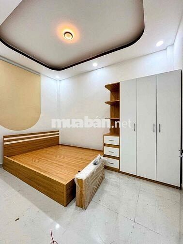 NHÀ MỚI 1/ HẺM THÔNG Ô TÔ - GẦN NGÃ TƯ BỐN XÃ, DT: 4m x 10m (40m²).