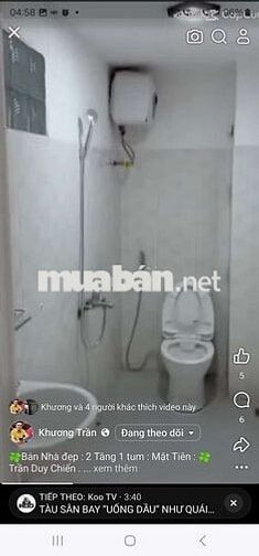 🍀Bán Nhà đẹp : 2 Tầng 1 tum : Mặt Tiền : 🍀Trần Duy Chiến . 🍀