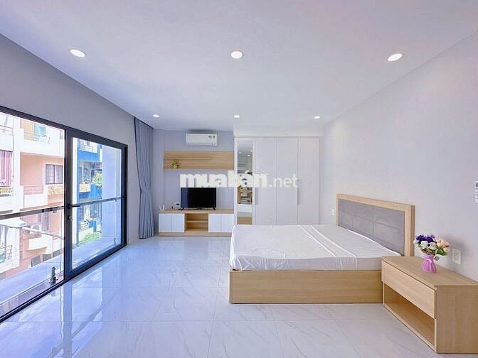 ✨Phòng Studio Full NT Cao Cấp🛋️Bản Công🌿Cửa Sổ Full Kính📍Chu Văn An✨