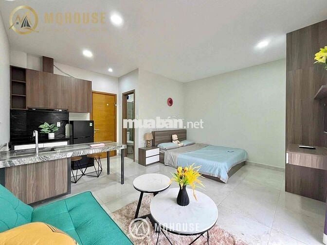 CHO THUÊ CHDV STUDIO BAN CÔNG NỘI THẤT ĐẸP NGAY SÂN BAY